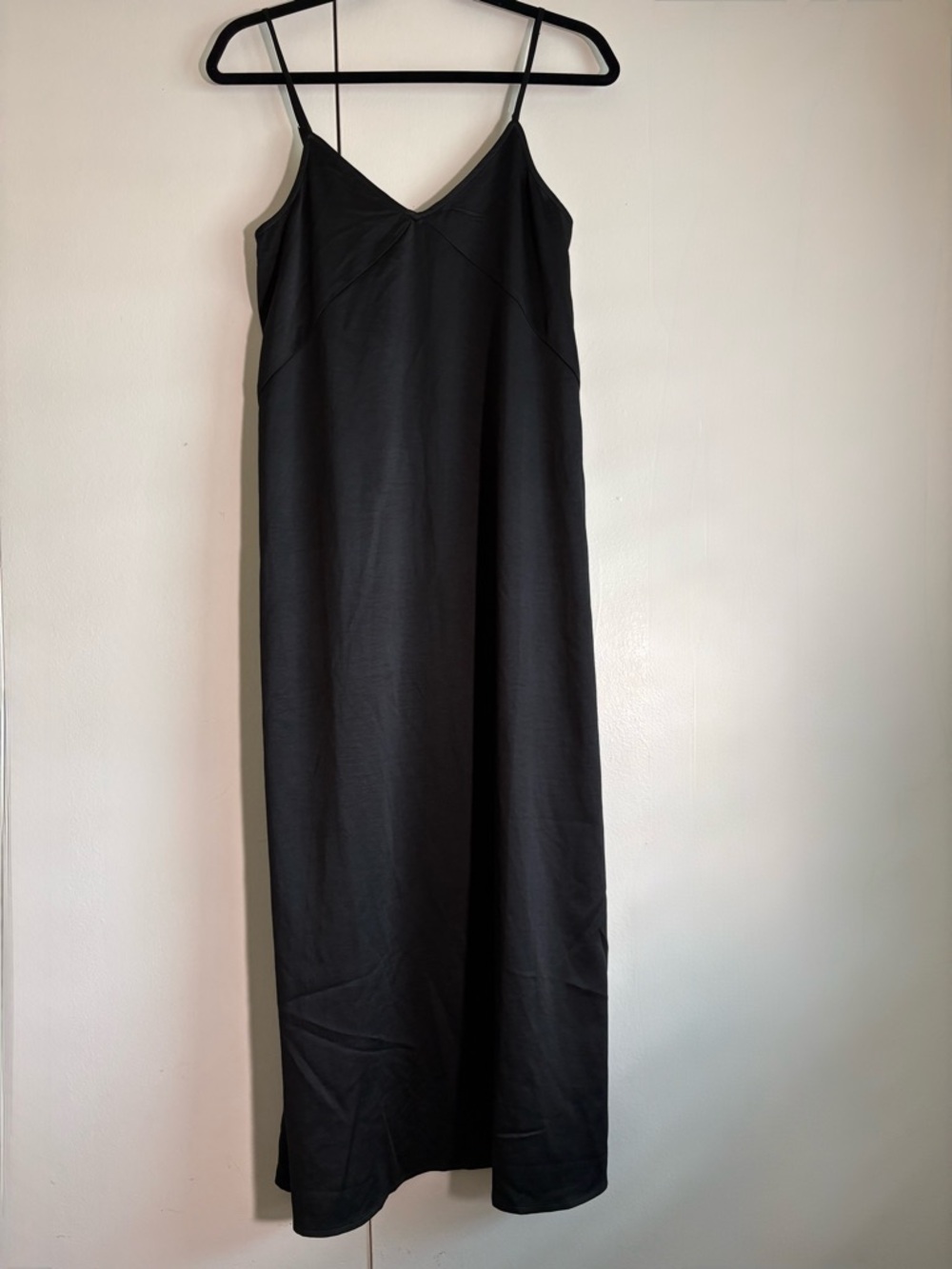 Women’s Hinge Black Maxi Silk Slip Dress